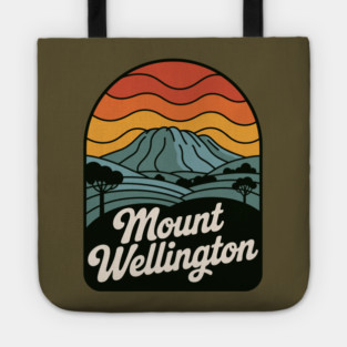 Mount Wellington – Warm Sunset Mountain Art Tote