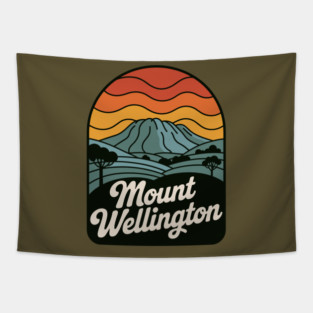 Mount Wellington – Warm Sunset Mountain Art Tapestry