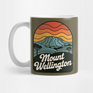 Mount Wellington – Warm Sunset Mountain Art Mug