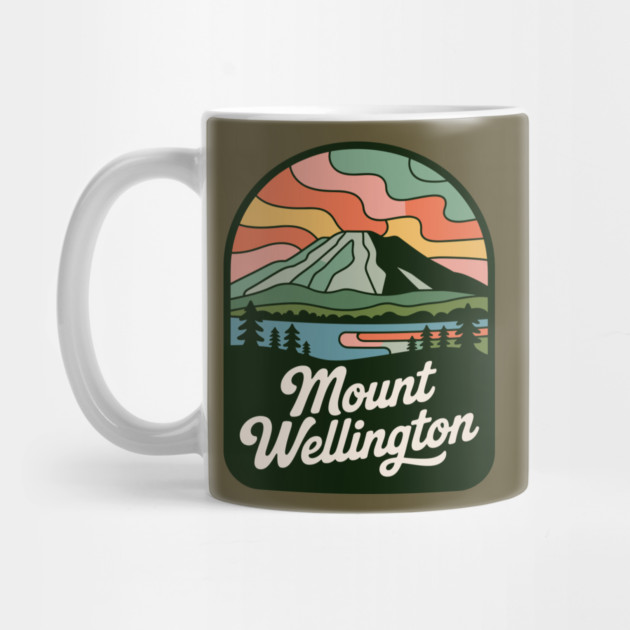 Mount Wellington – Rounded Scenic Nature Badge by JessArty