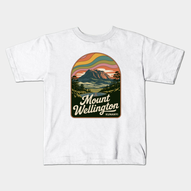 Mount Wellington – Classic Scenic Art Kids T-Shirt by JessArty