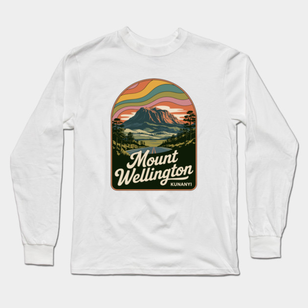 Mount Wellington – Classic Scenic Art Long Sleeve T-Shirt by JessArty