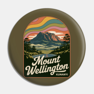 Mount Wellington – Classic Scenic Art Pin