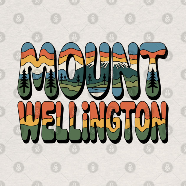 Mount Wellington – Retro Psychedelic Typography by JessArty