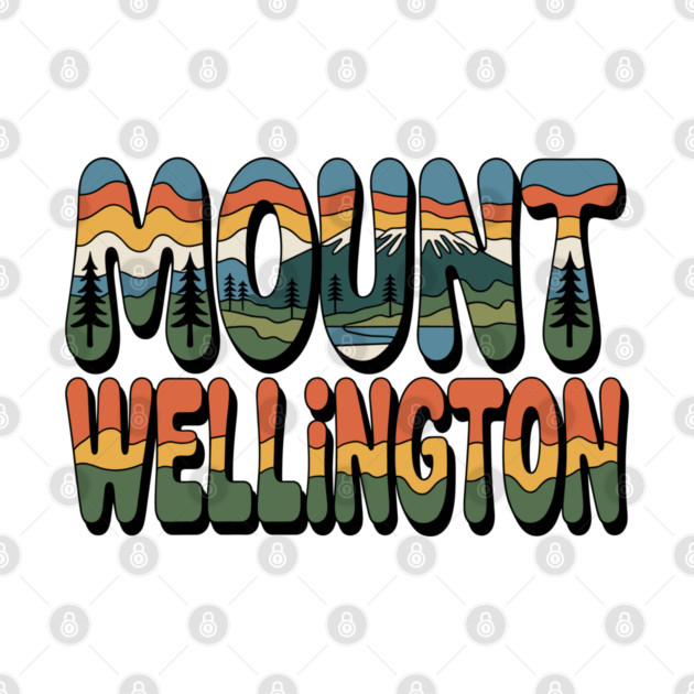 Mount Wellington – Retro Psychedelic Typography by JessArty