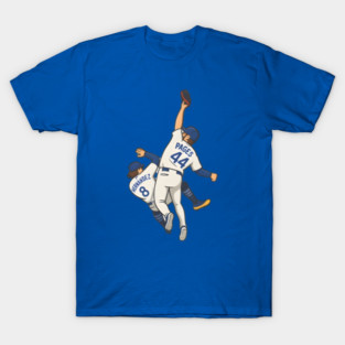 The Catch Dodgers World Series Andy Pages- kike hernandez T-Shirt