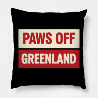 paws-off-greenland Pillow