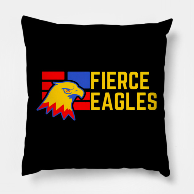 Fierce Eagles Pillow by Ink Lines
