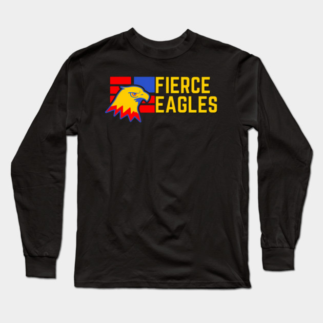 Fierce Eagles Long Sleeve T-Shirt by Ink Lines