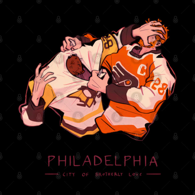 Flyers  Penguins by Ink Lines