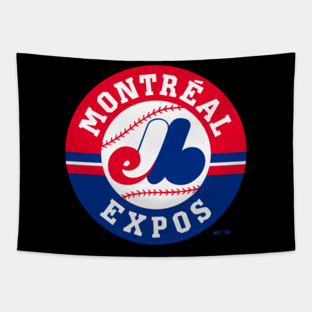 Expos-Montreal logo Tapestry by Ink Lines