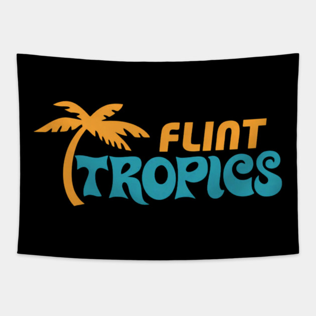 Flints Tropics Logo Tapestry by Ink Lines