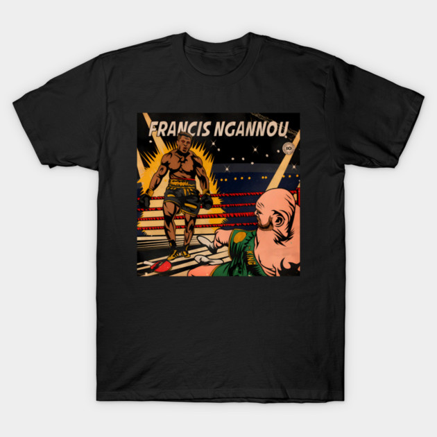 Francis Ngannou Vs Tyson Fury Heavyweight Championship T-Shirt by Ink Lines