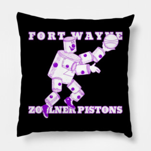 Fort Waynes Zollner Pistons Logo Pillow