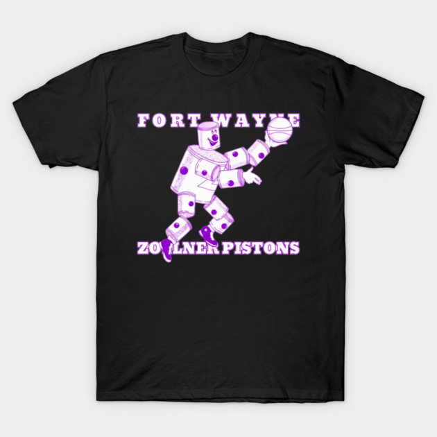 Fort Waynes Zollner Pistons Logo T-Shirt by Ink Lines