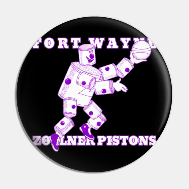 Fort Waynes Zollner Pistons Logo Pin by Ink Lines
