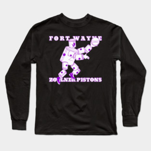 Fort Waynes Zollner Pistons Logo Long Sleeve T-Shirt