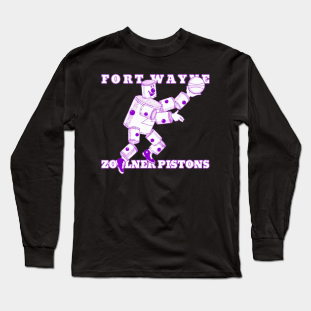 Fort Waynes Zollner Pistons Logo Long Sleeve T-Shirt by Ink Lines