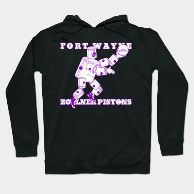 Fort Waynes Zollner Pistons Logo Hoodie by Ink Lines