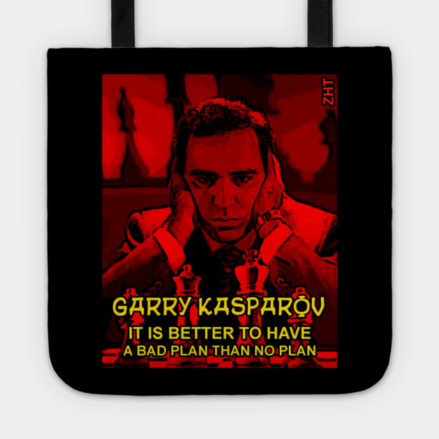 Garry Kasparov Tote by Ink Lines