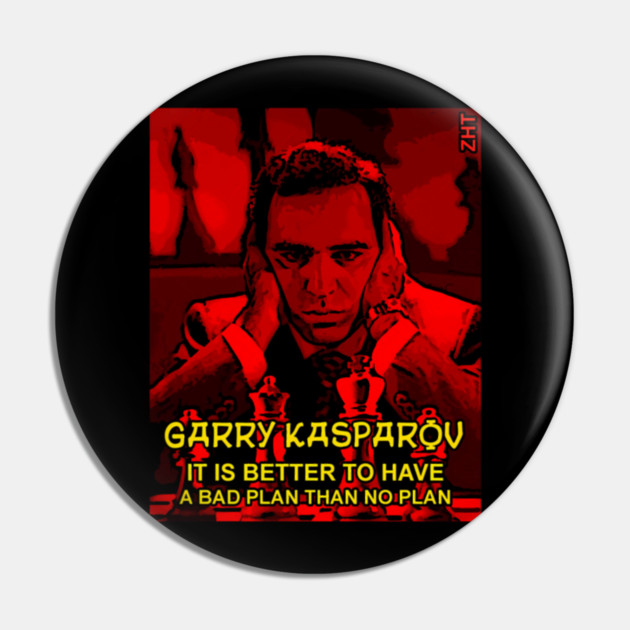 Garry Kasparov Pin by Ink Lines