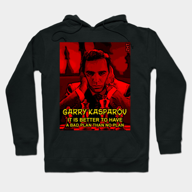 Garry Kasparov Hoodie by Ink Lines