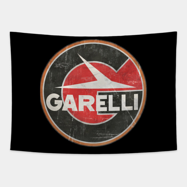 Garellis Motorcycles logo Tapestry by Ink Lines
