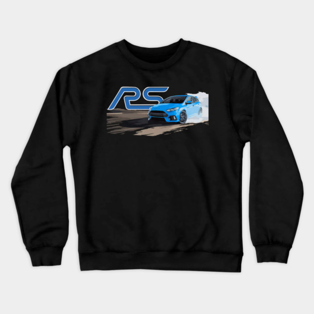 Focus R-s Rallye Sport Wrc Drift Turbo Crewneck Sweatshirt by Ink Lines
