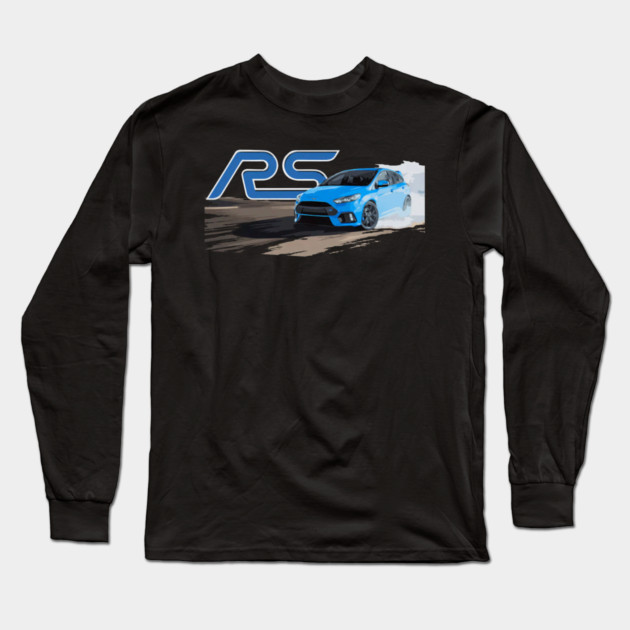 Focus R-s Rallye Sport Wrc Drift Turbo Long Sleeve T-Shirt by Ink Lines