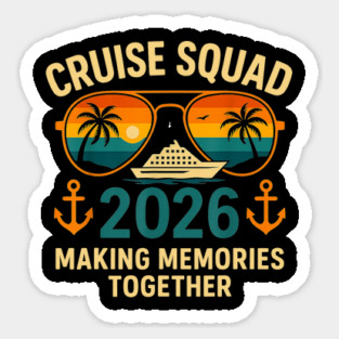 Cruise Squad 2026 Family Vacation Matching Group Summer Magnet