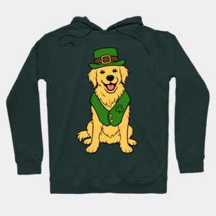 St. Patrick’s Day Golden Retriever – Leprechaun Dog Hoodie