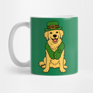 St. Patrick’s Day Golden Retriever – Leprechaun Dog Mug