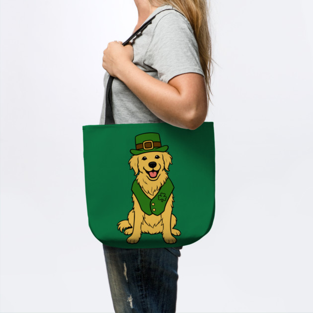 St. Patrick’s Day Golden Retriever – Leprechaun Dog by DonWillisJrArt