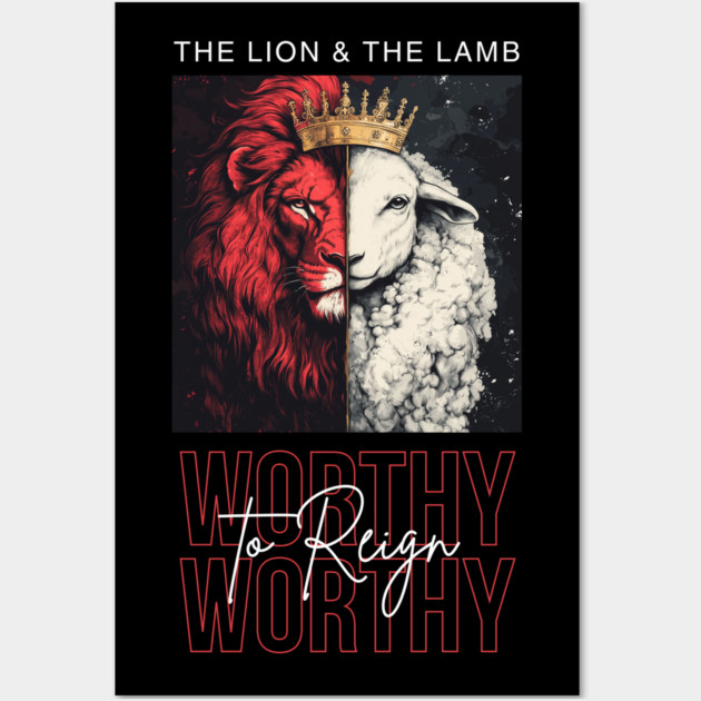 The Lion and the Lamb Wall Art by Simon Sinha