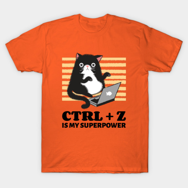 Ctrl + Z is My Superpower 3D Model T-Shirt by Lamount Tees