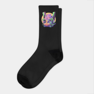 Evangelion Unit 01 Kawaii Ramen Chibi Socks