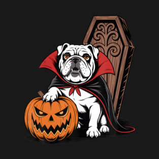 Halloween English Bulldog Coffin Bulldogs T-Shirt