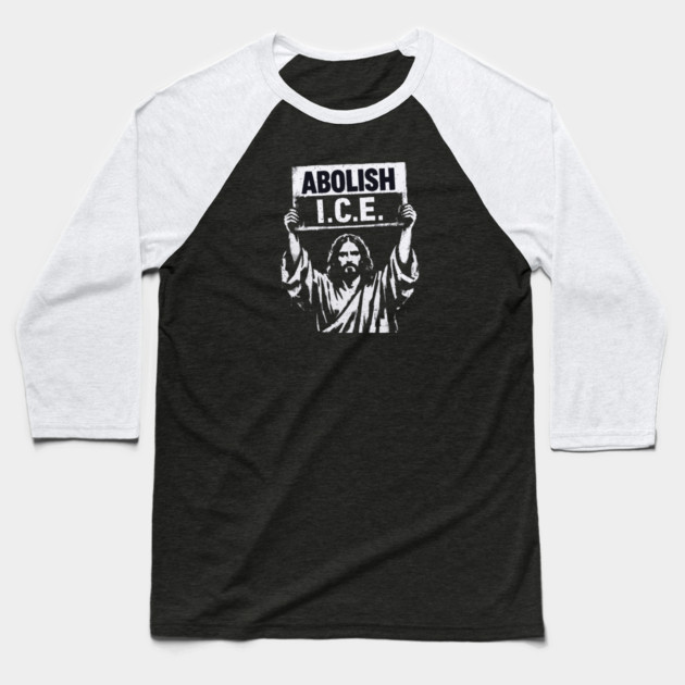 Abolish ICE Baseball T-Shirt by Charles's Store 8