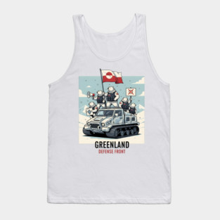 greenland-defense-front Tank Top