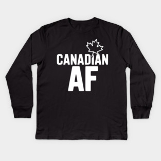 Canadian AF Kids Long Sleeve T-Shirt