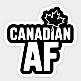 Canadian AF Sticker