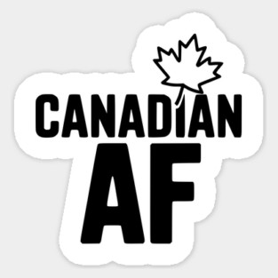 Canadian AF Sticker