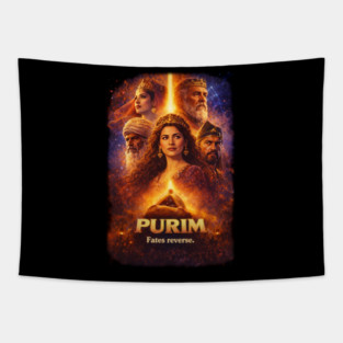 Fates Reverse – Purim Funny Shirt with Queen Esther, Jewish Holiday Purim Party Costume Tapestry