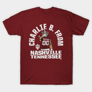 Indiana Football: Charlie Becker From Nashville Tennessee T-Shirt