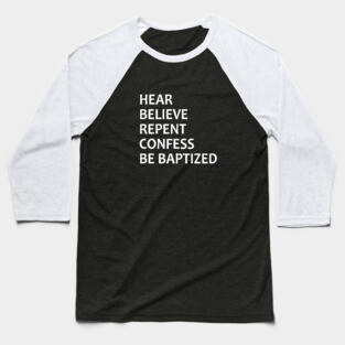 Five steps to salvation Baseball T-Shirt