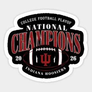 Indiana Hoosiers National Championship Sticker