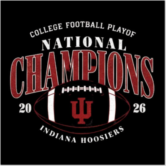 Indiana Hoosiers National Championship Wall Art by dtr_art