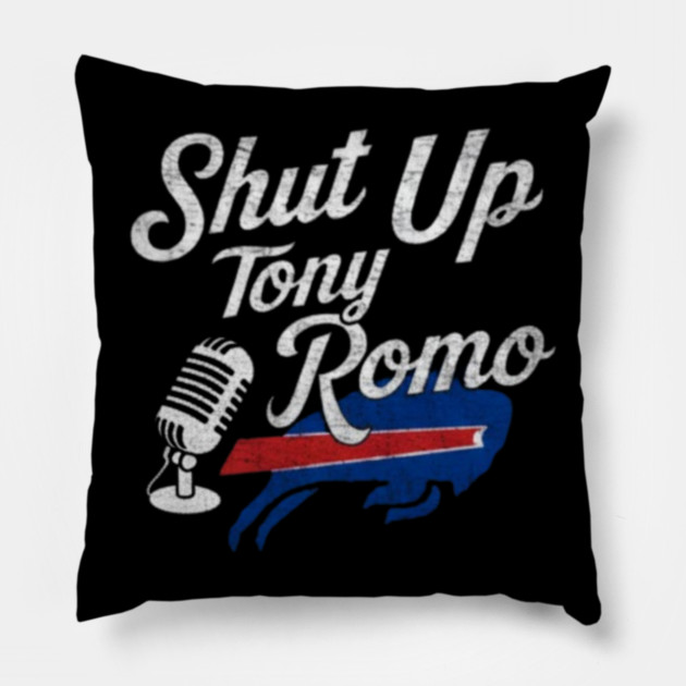 Shut Up Tony Romo Pillow by dtr_art