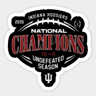 Indiana Hoosiers National Championship Sticker
