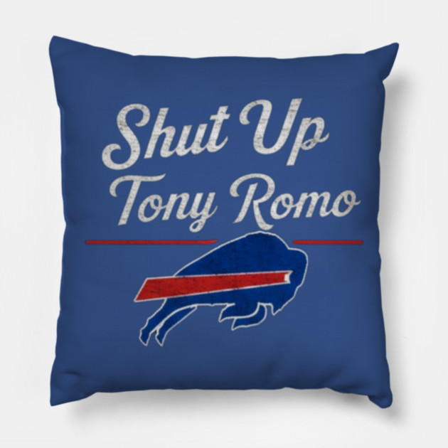 Shut Up Tony Romo Pillow by dtr_art